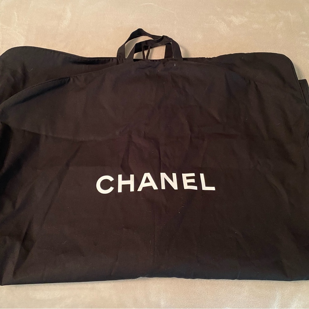 CHANEL Black Travel Garment Bag